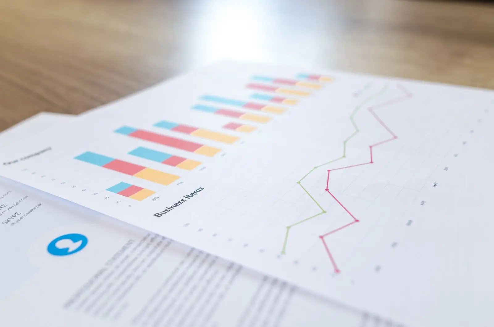 Upward growth chart showing website and business performance