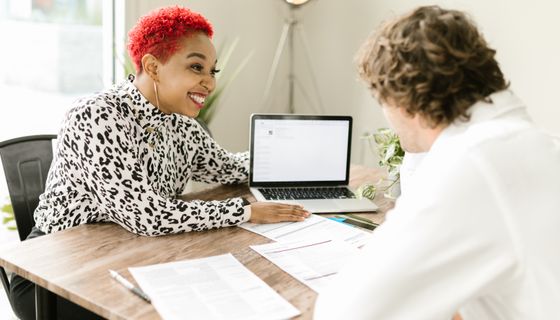 Accountant at work — the kind of business we build websites for