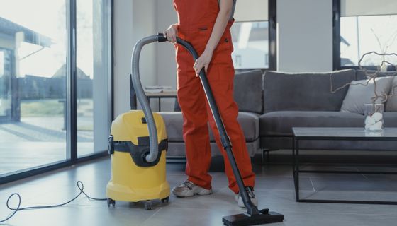 Cleaning Company at work — the kind of business we build websites for