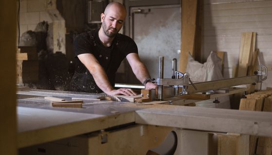 Joiner at work — the kind of business we build websites for