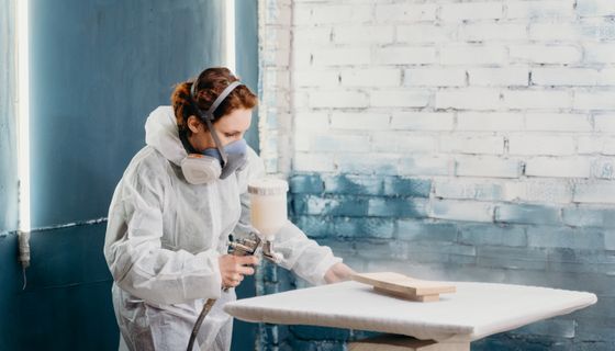 Painter & Decorator at work — the kind of business we build websites for
